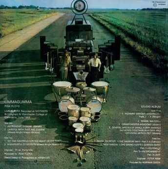 Back cover, Pink Floyd's album Ummagumma 